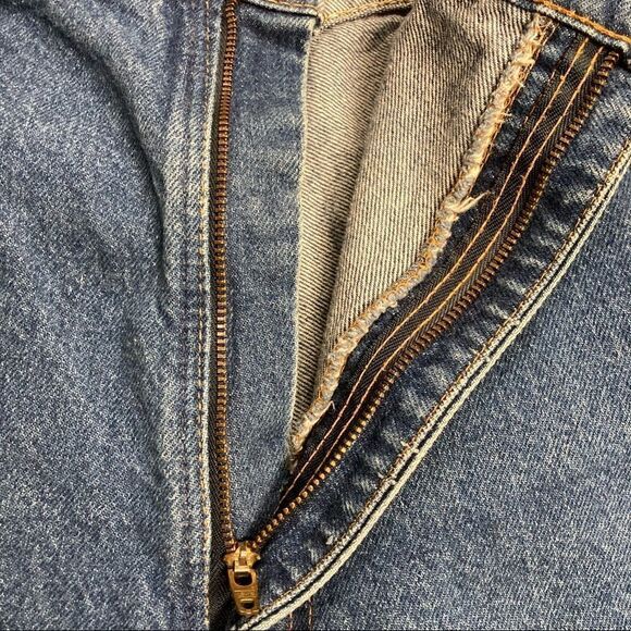 VINTAGE LEVI’S,Men’s Orange Tag, 42/32, hand measures 38X27.5, Blue, Rise 13”, - Picture 8 of 14